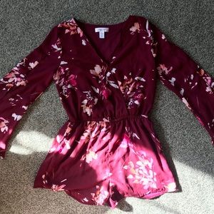 NWOT Arizona Jean Company | Red Floral Romper